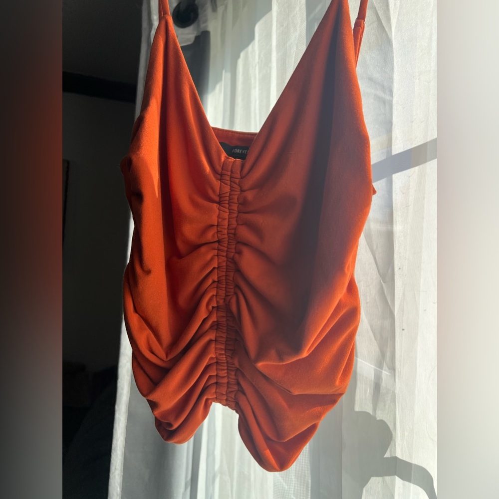 Forever 21 Orange Top Large